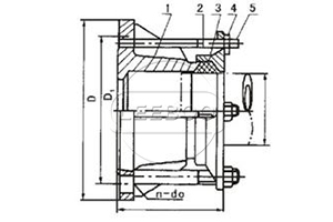 鋼制松套伸縮接頭分解圖